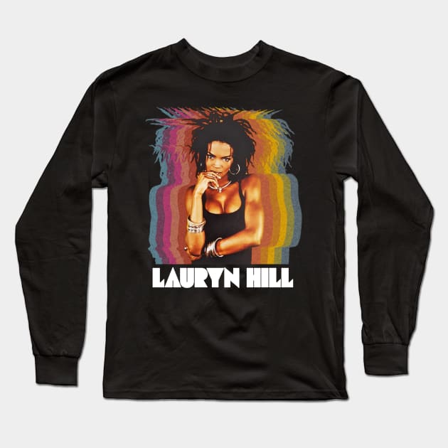 lauryn hill retro Long Sleeve T-Shirt by WingkingLOve